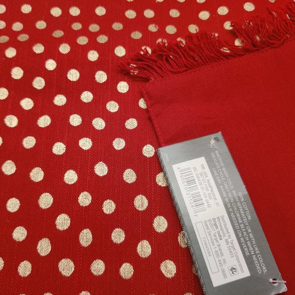 Threshold Red and Gold Table Placemats - Set of 3 - Picture 8 of 9